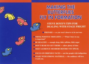 Make the Butterflies Fly in Formation