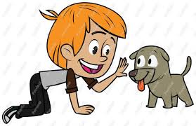 boy and puppy